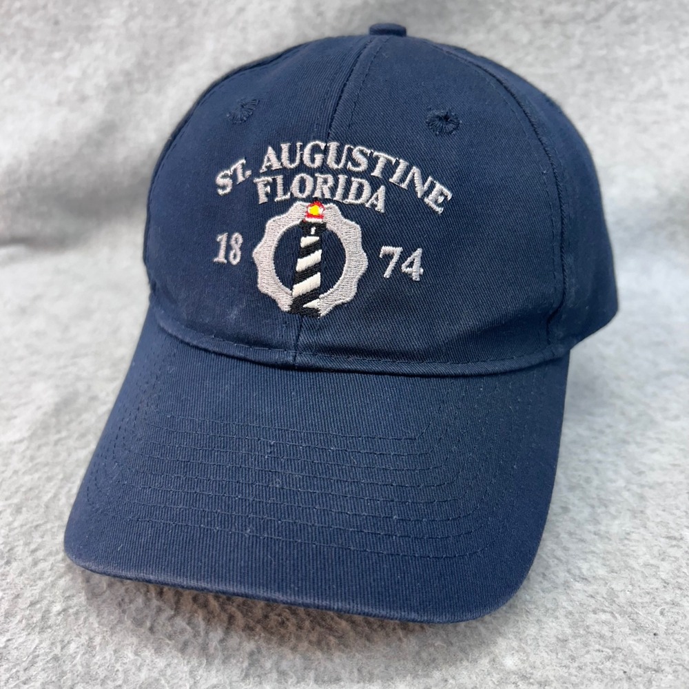 St. Augustine Florida Lighthouse Navy Port & Company Baseball Hat Adjustable OS